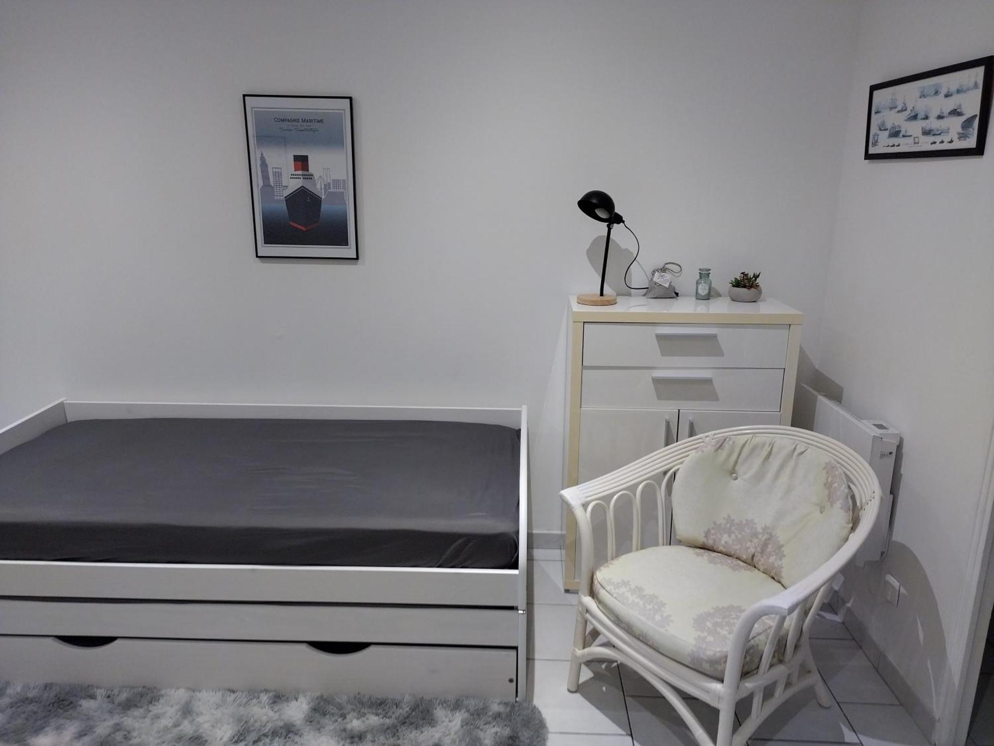 Studio Charmant Canape Lit Netflix Prime Video Wifi Dazn Le Havre Extérieur photo